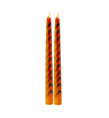 Tiger Stripe Candle Set of 2
