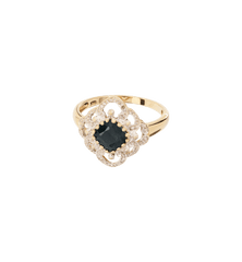 Vintage Sapphire And Diamond After Midnight Ring