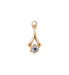 Vintage Sapphire Diamond Teeny Posy Flower Pendant