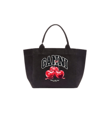 GANNI Medium Trapeze Cherry printed Shopper