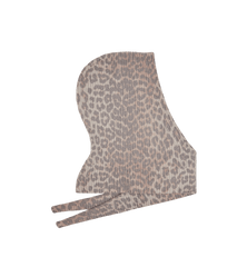 GANNI Graphic Wool Leopard knit Balaclava