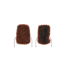 GANNI Shearling Mittens