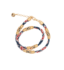 Gas Bijoux Blue Lima Double Bracelet