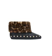 GANNI Jenny Small Grain Fur Low Boot