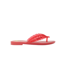 GANNI Red Melissa Flip Flop
