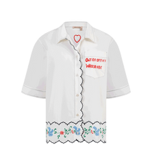 Stella Nova Coloured Embroidered Oversized Shirt
