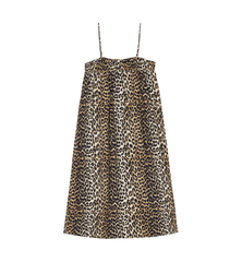 GANNI Leopard Midi Dress