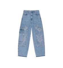 GANNI Broderie Anglaise Carpenter Jeans