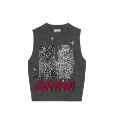GANNI Graphic Cats Vest