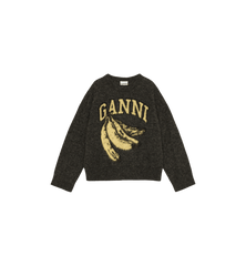GANNI Banana Oversized O-neck Sweater