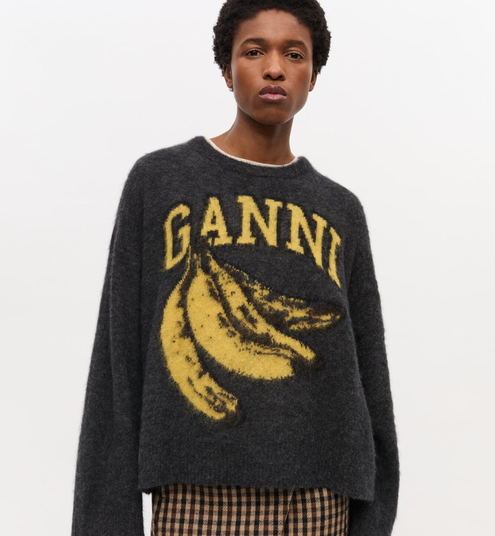 GANNI Banana Oversized O-neck Sweater Clothing Anna Nina