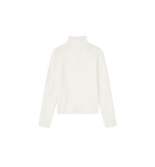 GANNI Sheer Flower Jacquard Mockneck