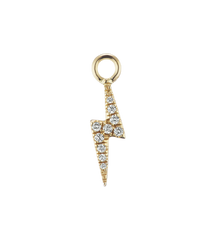 Maria Tash Diamond Lightning Bolt Charm 18K