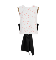 Stella Nova Heart Printed Bow Top