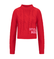 Stella Nova Back To School Cropped Cable Knit