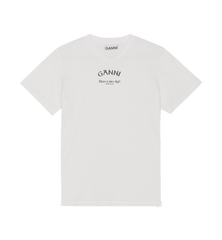 GANNI White Relaxed T-shirt