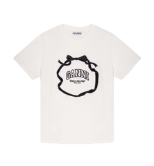 GANNI Relaxed Bow T-shirt