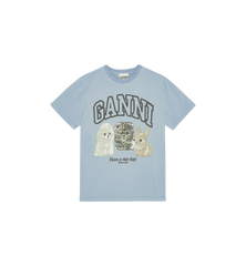 GANNI Jersey Animals Relaxed T-Shirt