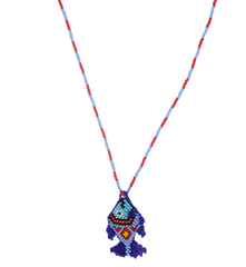 Pájara Pinta Blue Totem Fish Necklace