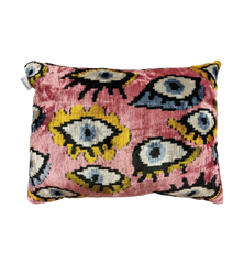 Les Ottomans Pink Eye Cushion