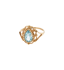 Vintage Chalcedony Teardrop Ring