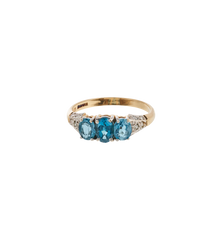 Vintage Topaz and Diamond Imperial Glow Ring