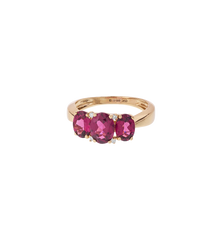 Vintage Almandine Garnet and Diamond Spirit Ring