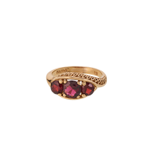 Vintage Garnet Cobra Ring