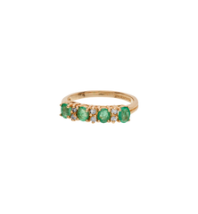 Vintage Glistening Meadow Ring 9K