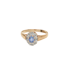 Vintage Clear Sky Ring 9K