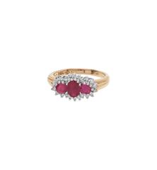 Vintage Enchanting Poem Ring 9K
