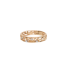 Vintage Ornamental Glow Ring 9K