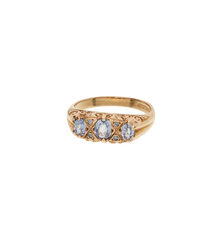 Vintage Violet Mist Ring 9K