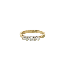 Vintage Echoes of Forever Diamond Ring 9K