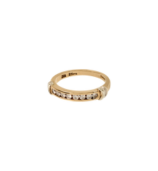 Vintage Diamond Celestial Row Ring 9K