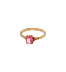 Vintage Tourmaline Blush Ring 9K