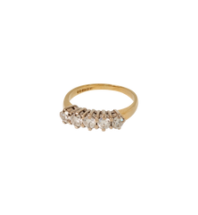 Vintage Diamond Everlasting Line Ring 18K