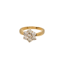 Vintage Diamond Vow Bloom Ring 18K