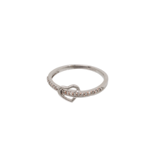 Vintage Diamond Sweetheart Ring 9K
