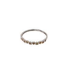 Vintage Citrine Sunspark Ring 9K