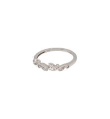 Vintage Diamond Laurel Vine Ring 9K