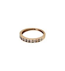 Vintage Diamond Starlight Band Ring 9K