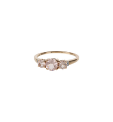 Vintage Morganite Rising Horizon Ring 10K