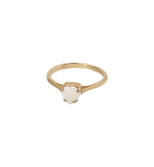 Vintage Opal Love Glow Ring 9K