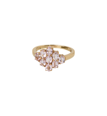 Vintage Amethyst Lavender Cluster Ring 9K