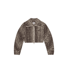 GANNI Cotton Tweed Short Curve Sleeve Jacket