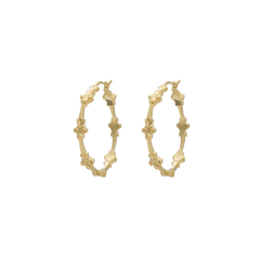Eden Hoop Earrings Brass Goldplated