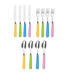 Cutlery Set 12 Pieces - Pastel Multicolour