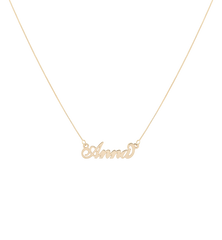 Carrie Necklace Square Chain YG 14K