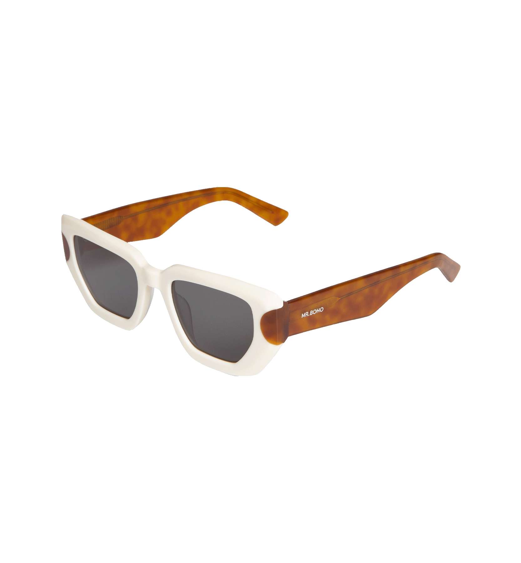 Sunglasses Dalston Cream/Leo by Mr. Boho